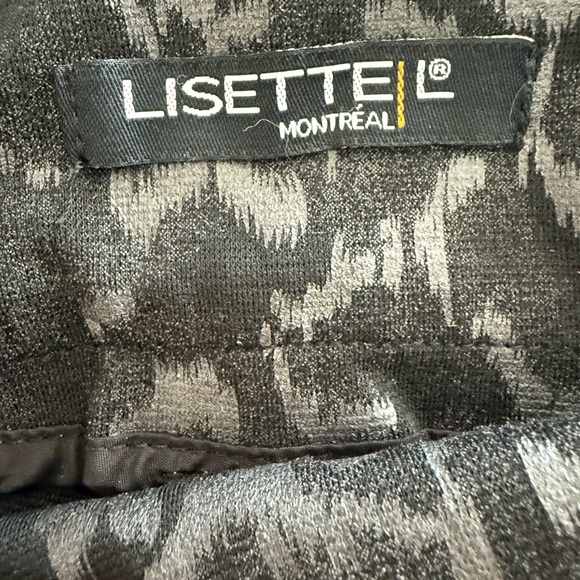 LISETTE-L Montreal Black Gray Metallic Slimming Shapewear Pants- Size 6‎ - Picture 6 of 11